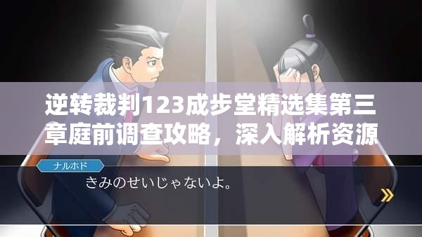 逆轉(zhuǎn)裁判123成步堂精選集第三章庭前調(diào)查攻略，深入解析資源管理在調(diào)查中的核心作用
