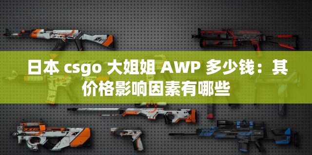 日本 csgo 大姐姐 AWP 多少錢：其價格影響因素有哪些