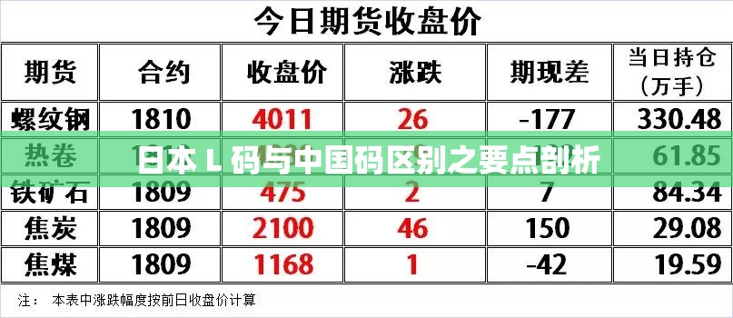 日本 L 碼與中國(guó)碼區(qū)別之要點(diǎn)剖析