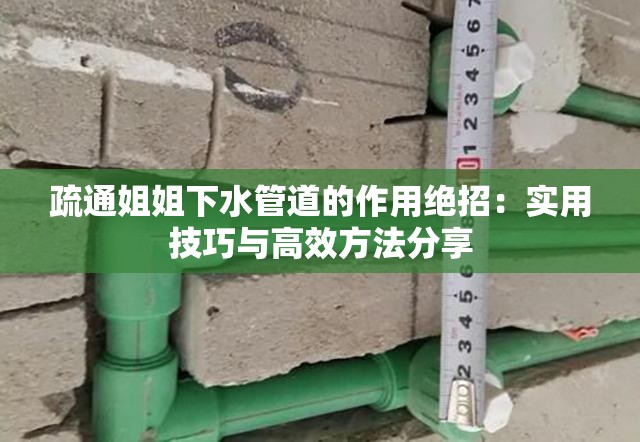 疏通姐姐下水管道的作用絕招：實用技巧與高效方法分享