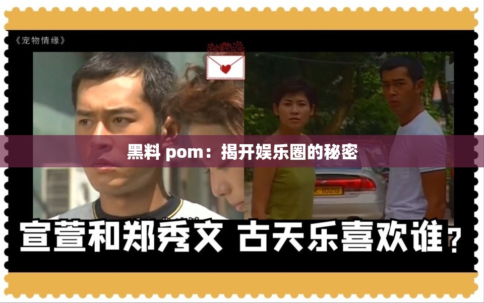 黑料 pom：揭開娛樂圈的秘密