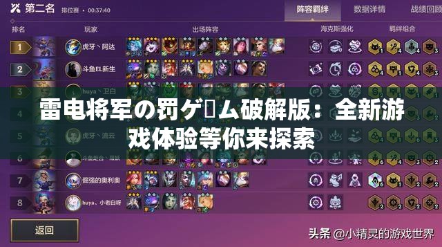 雷電將軍の罰ゲーム破解版：全新游戲體驗等你來探索