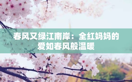 春風(fēng)又綠江南岸：全紅媽媽的愛如春風(fēng)般溫暖