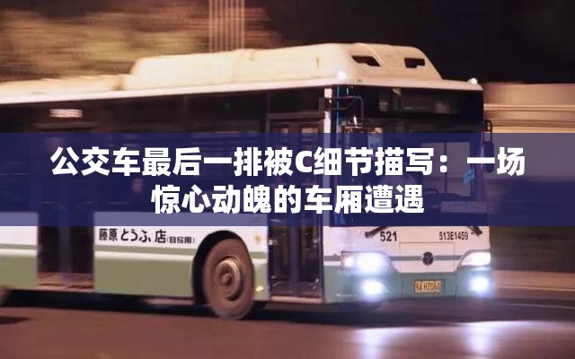 公交車最后一排被C細節(jié)描寫：一場驚心動魄的車廂遭遇