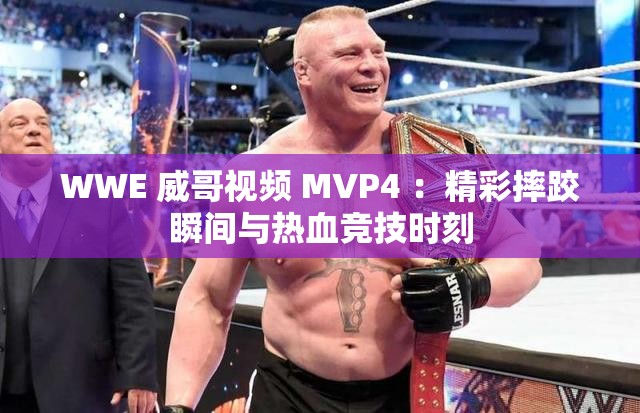 WWE 威哥視頻 MVP4 ：精彩摔跤瞬間與熱血競(jìng)技時(shí)刻