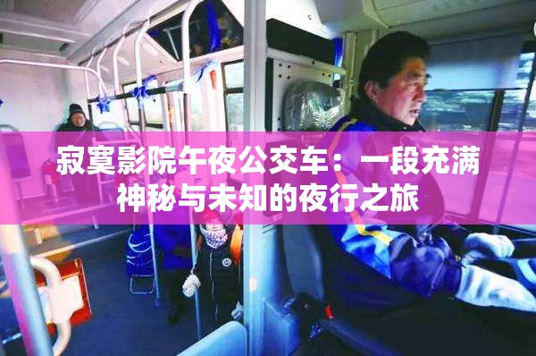 寂寞影院午夜公交車：一段充滿神秘與未知的夜行之旅