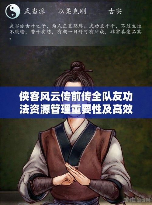 俠客風云傳前傳全隊友功法資源管理重要性及高效利用策略解析