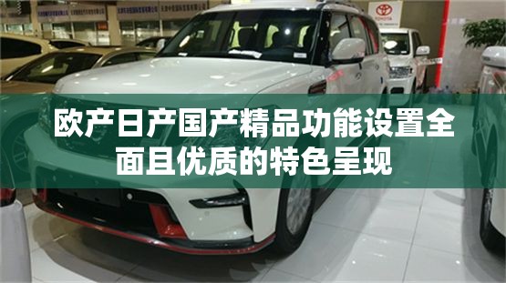 歐產(chǎn)日產(chǎn)國產(chǎn)精品功能設(shè)置全面且優(yōu)質(zhì)的特色呈現(xiàn)